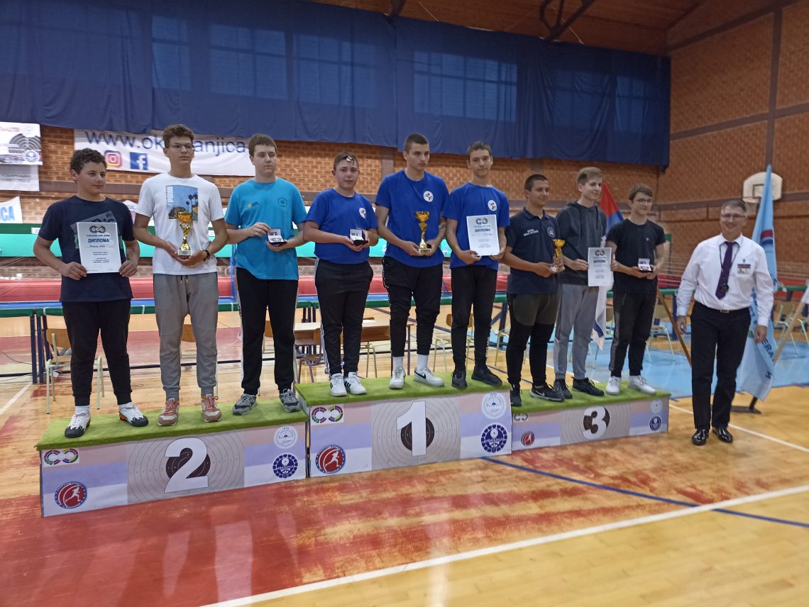 Pioniri Streljačkog kluba GT Leskovac osvojili su prvo mesto na prvenstvu Srbije u Ivanjici